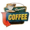Cuadro chapa de metal, CAFÉ