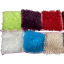 Alfombra peluda rectangular, varios colores