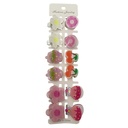 Broche pinza para pelo, varios diseños, PACKx12