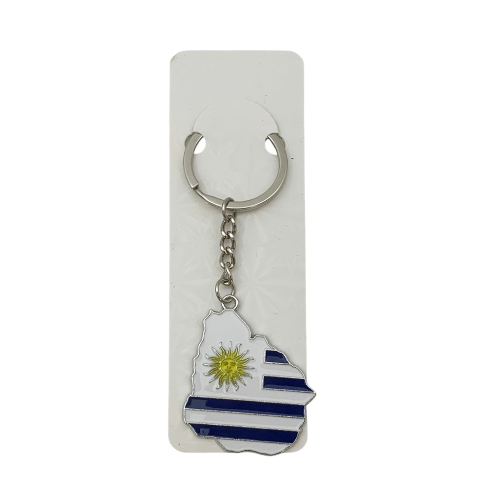 [HC2077] Llavero de metal, Uruguay, PACK x12
