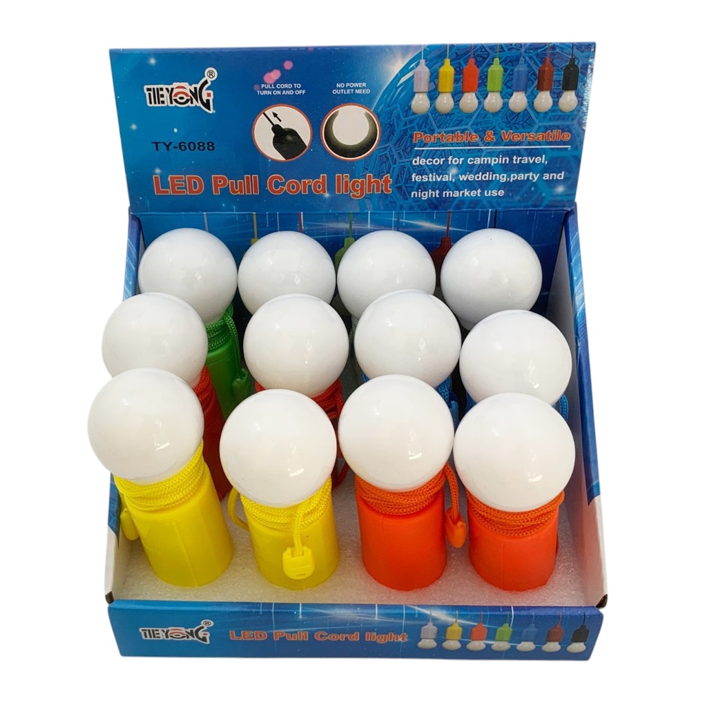 Linterna 1 led, de plástico, para colgar, CAJAx12