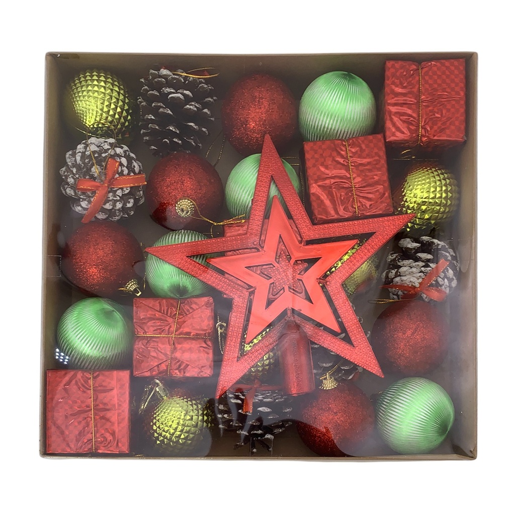 [HN0695] Adorno navideño surtido x26, en caja