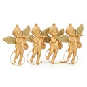 Adorno navideño ángel x4, en bolsa