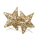 Adorno navideño estrella x2, en bolsa