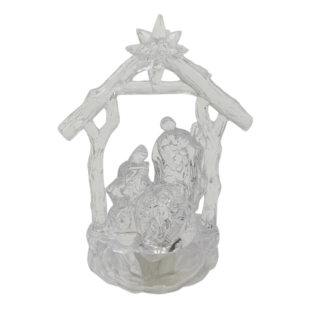 [HN0798] Pesebre de acrílico, con luz, varios diseños