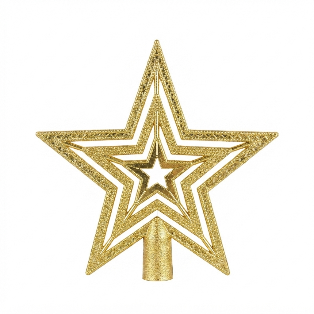 Adorno puntero estrella, varios colores, en bolsa