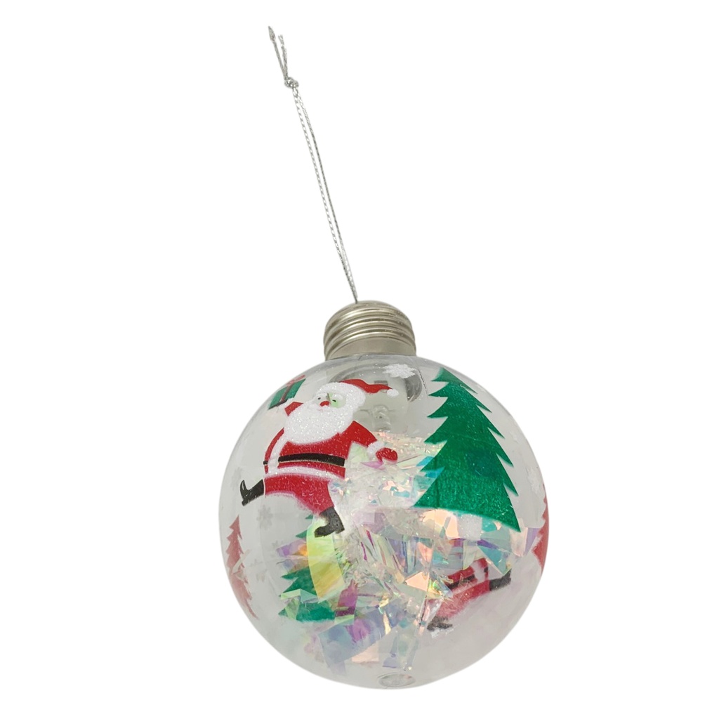 [HN0807] Adorno navideño, bola con luz, en bolsa