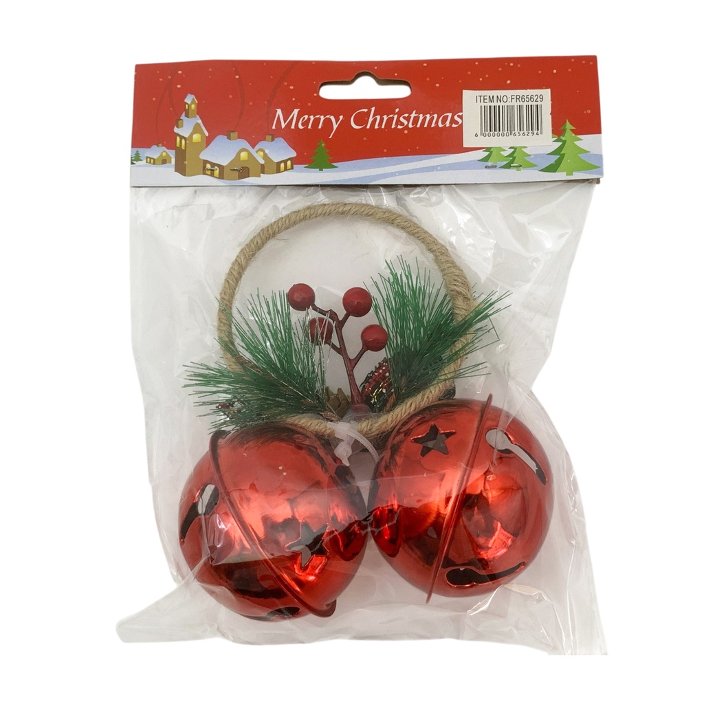 [HN0811] Adorno navideño con cascabeles, en bolsa