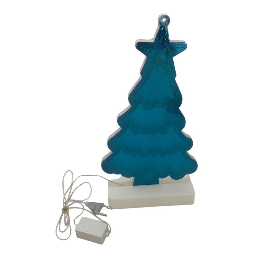 [HN0823] Arbol navideño de acrílico, lámpara 3D con luz led, efecto espejo infinito, 220v