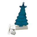 Arbol navideño de acrílico, lámpara 3D con luz led, efecto espejo infinito, 220v