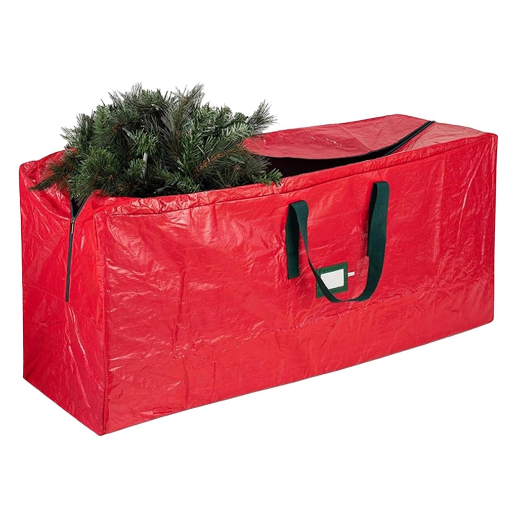 Bolsa para almacenamiento de árbol navideño, de plastillera, con cierre