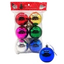 Bolas navideñas x6, 5cm lisas surtidas, en bolsa