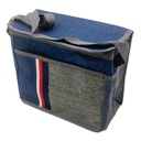 Bolso lunchera de poliéster, aislante térmico, con correa, varios colores