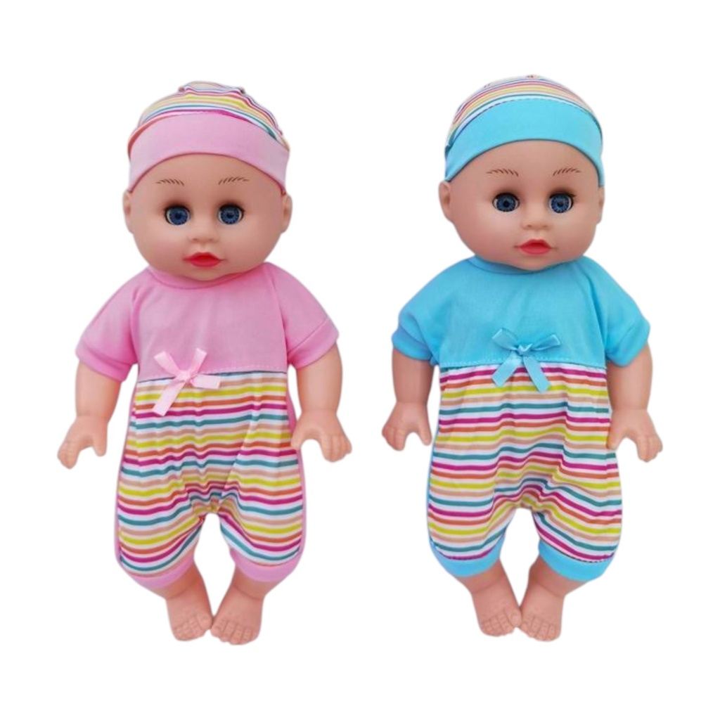 Bebote, cuerpo de plástico y cara de goma, 2 colores, en bolsa