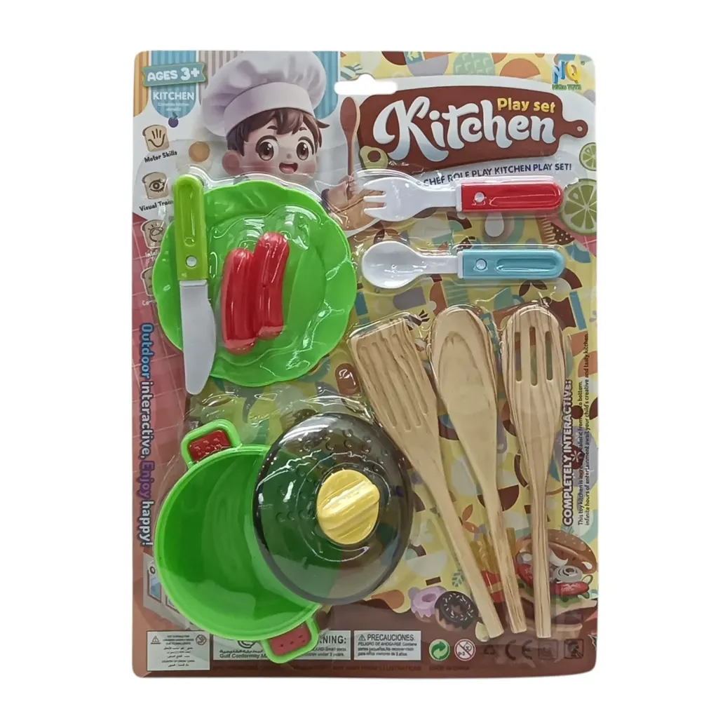 Set de cocina, 10 piezas, en blister