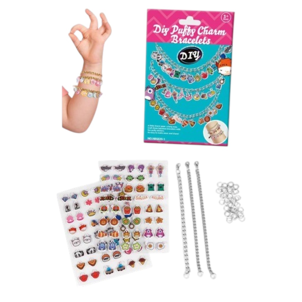 Cuentas para armar pulseras y collares, en caja