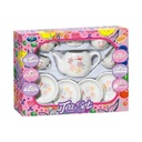 Juego de té, 10 piezas, de cerámica, en caja