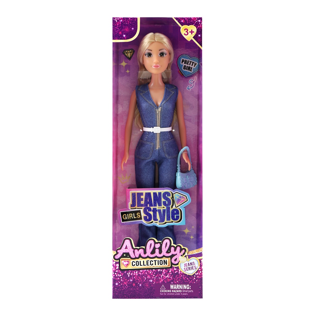 Muñeca articulada, en caja