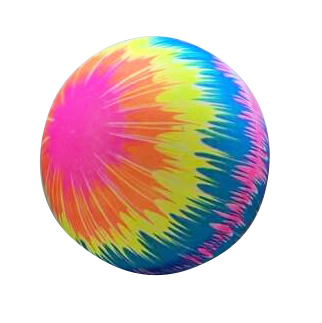Pelota de goma, inflable, PACKx12, en bolsa varios diseños