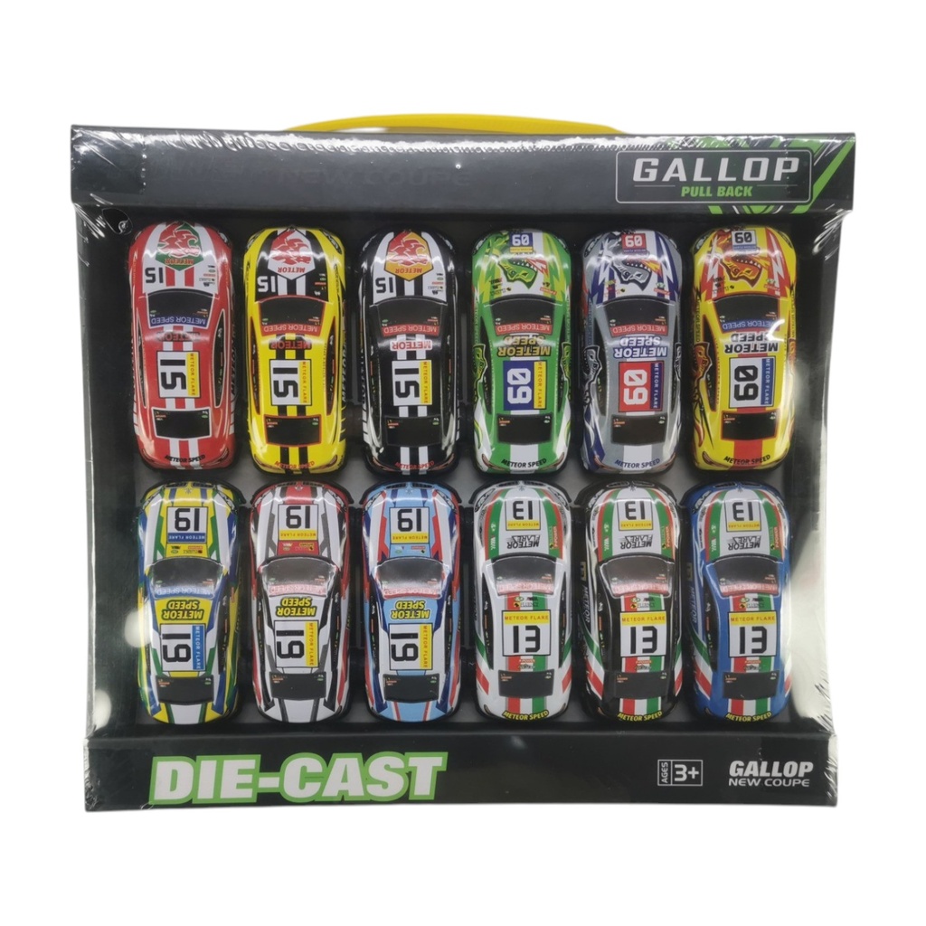 Auto de colección, de metal, x12, en caja