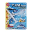 Avión con accesorios, en blister