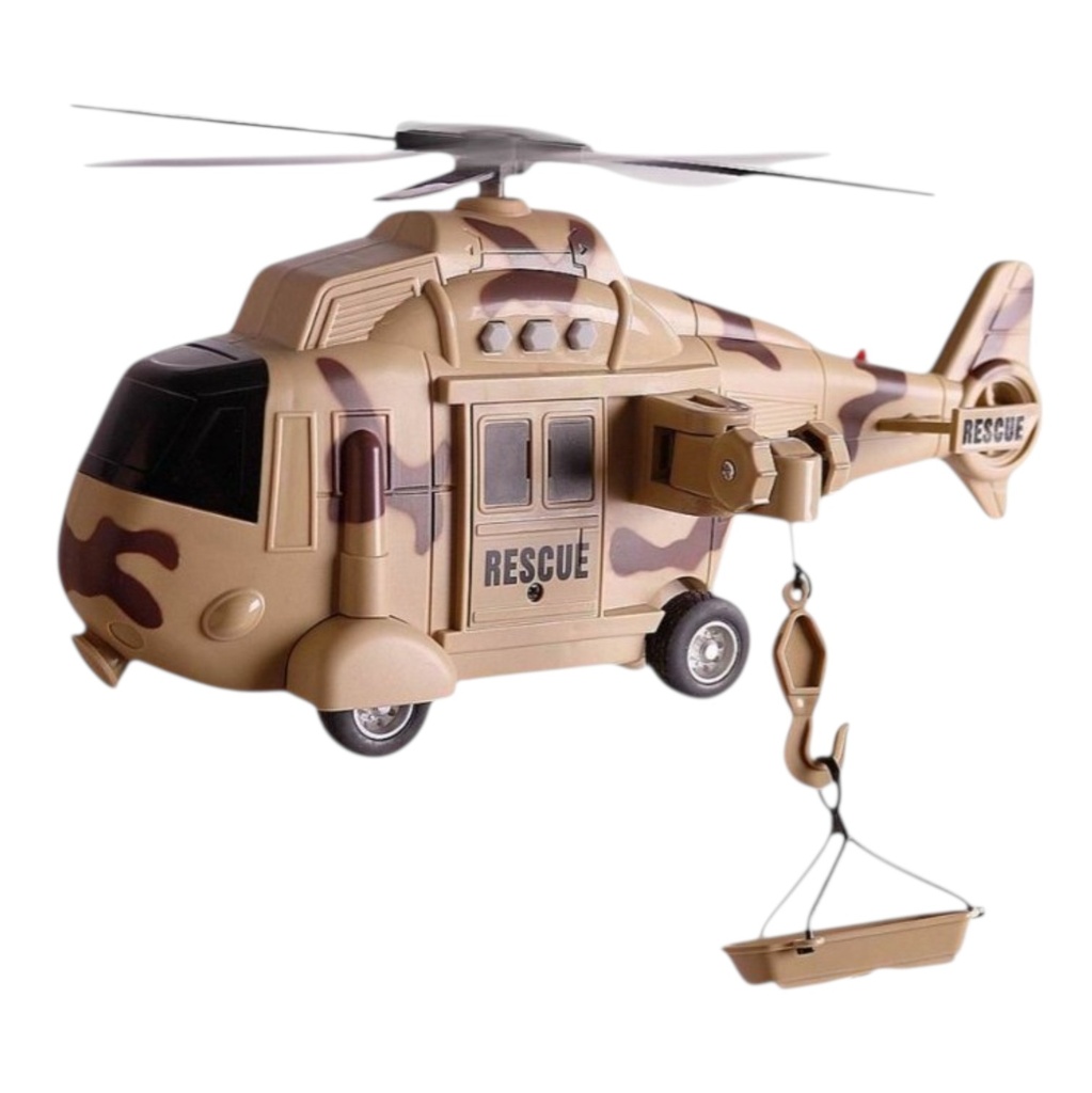 Helicóptero de rescate, en caja