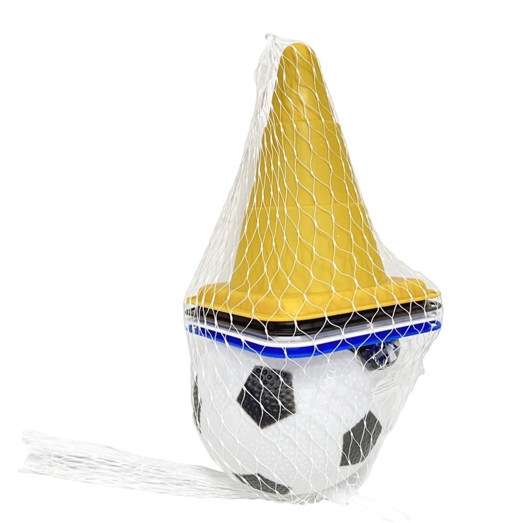 [JO5826] Conos de entrenamiento x4 con pelota, en red