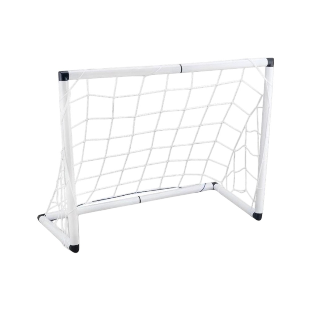 Arco de fútbol, desarmable con pelota e inflador en caja