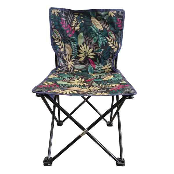 Silla plegable de hierro y poliéster, con funda, varios diseños