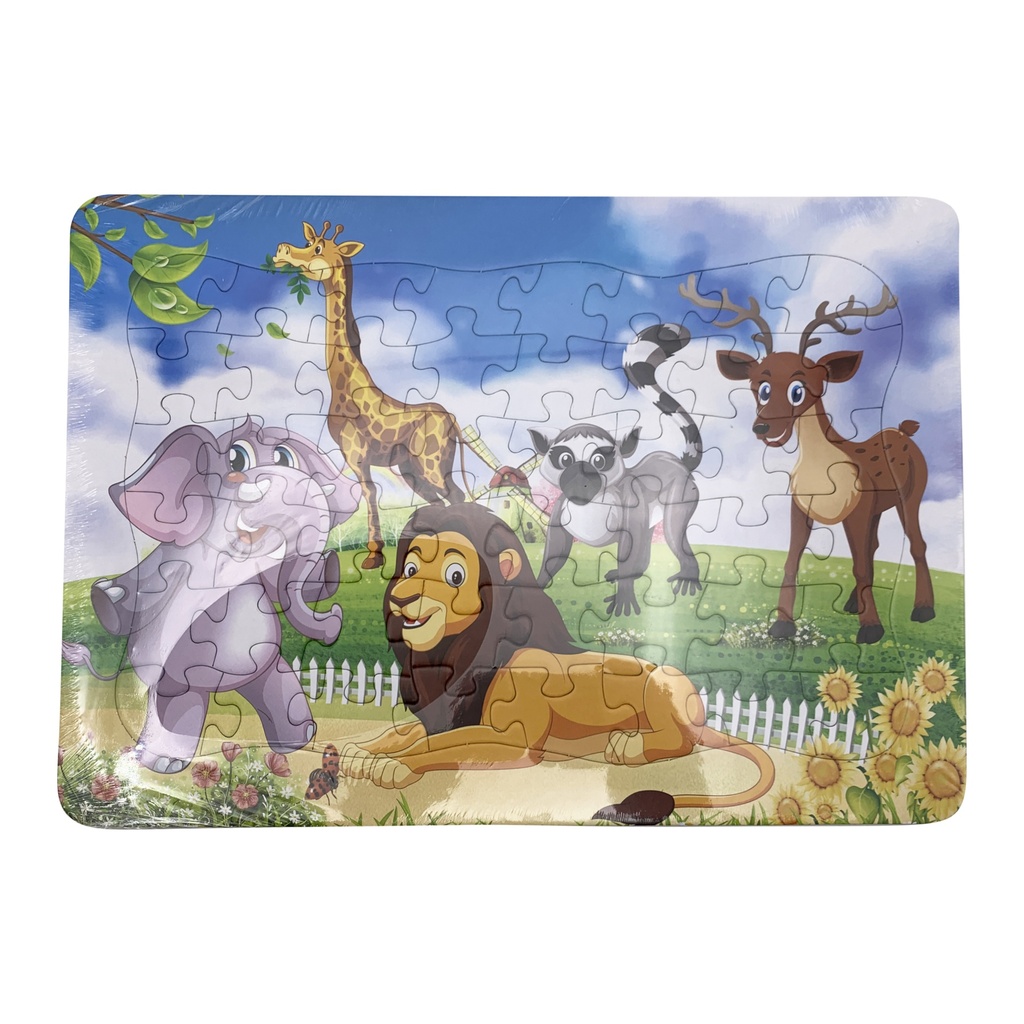 [JU5641] Puzzle de cartón, 48 piezas, en bolsa, varios diseños