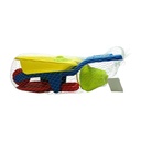 Juego de playa, carretilla de plástico, 6 piezas, en red