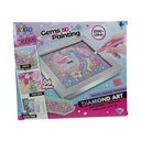 Cuentas diamantes de acrílico para colorear, lámina con marco, en caja