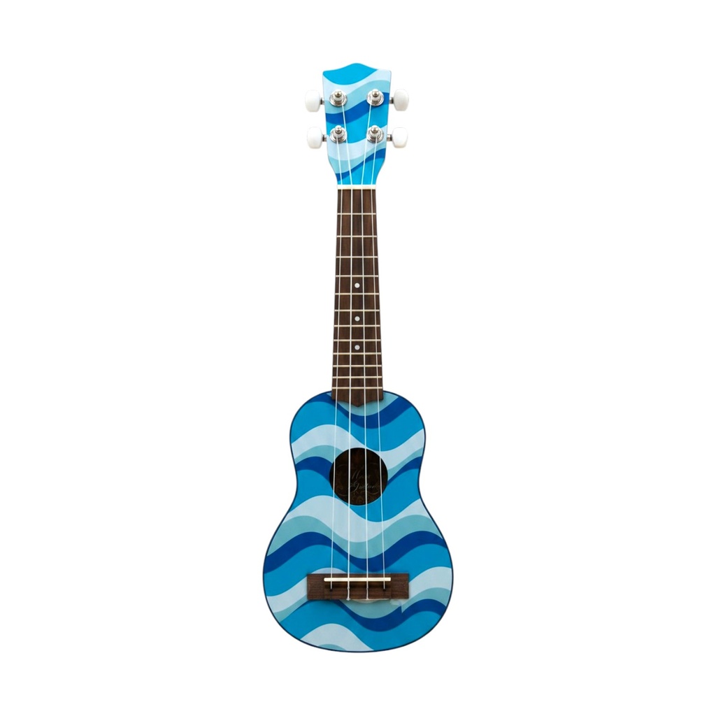 Guitarra ukelele de plástico, en caja, varios colores