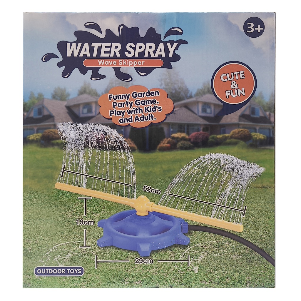 Juego para jardín aspersor de agua giratorio, en caja