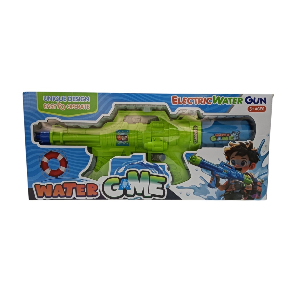 Pistola de agua, 4AA en caja, varios colores