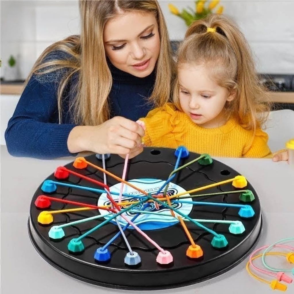 Juego de mesa, desenreda las cuerdas, en caja