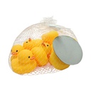 Animales de goma, patitos x12, en red