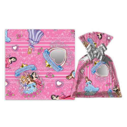 [G3156R] Bolsa de regalo metalizado con diseño infantil grande PACKx50