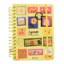 Agenda semana a la vista perpetua A5, tapa dura, doble espiral de metal, con stickers, post it, marcadores, sobre, hojas para notas y actividades, SOTE