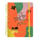 Agenda semana a la vista perpetua A5, tapa dura, doble espiral de metal, con stickers, post it, marcadores, sobre, hojas para notas y actividades, SOTE