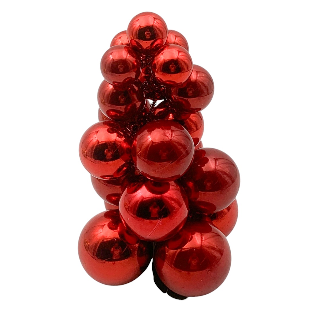 Bolas navideñas x15, tamaños surtidos, varios colores, en bolsa