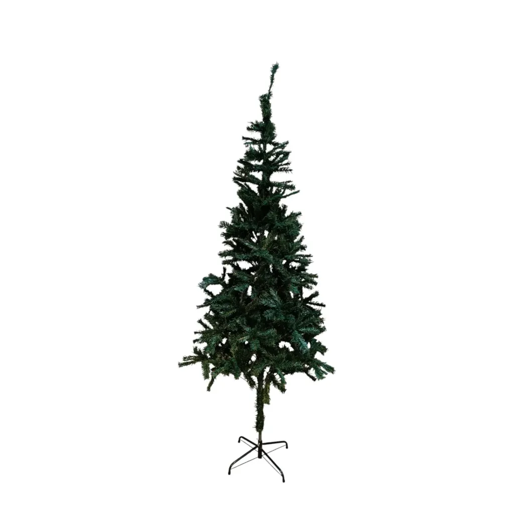 Árbol navideño, 180cm, con pie de metal, en caja