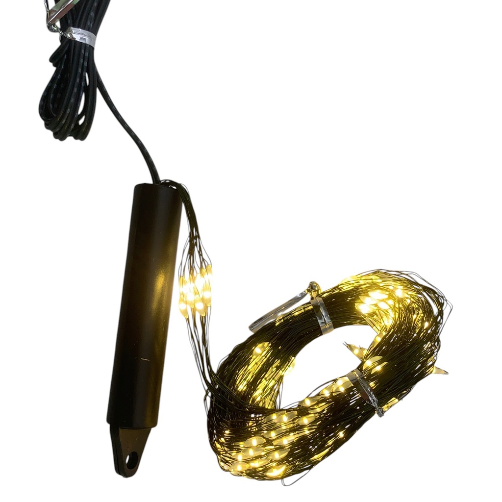 Luces led x200 cálidas, 220v, en caja