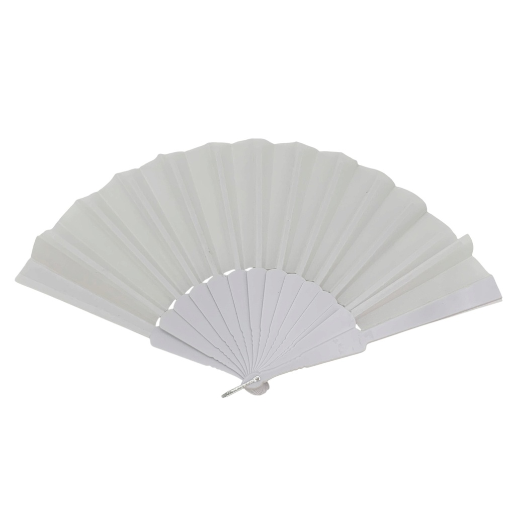 Abanico de plástico liso, PACK x12