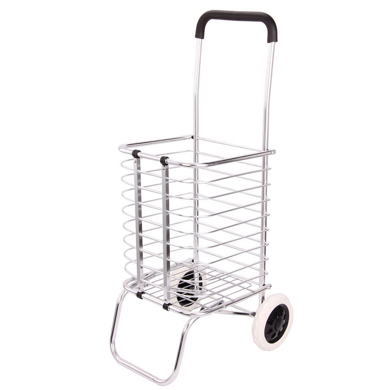 Carrito de compras de metal