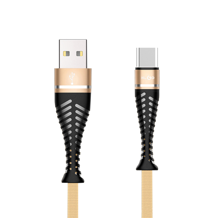[HE1739] Cable USB-C reforzado 1m, KLGO varios colores, en caja