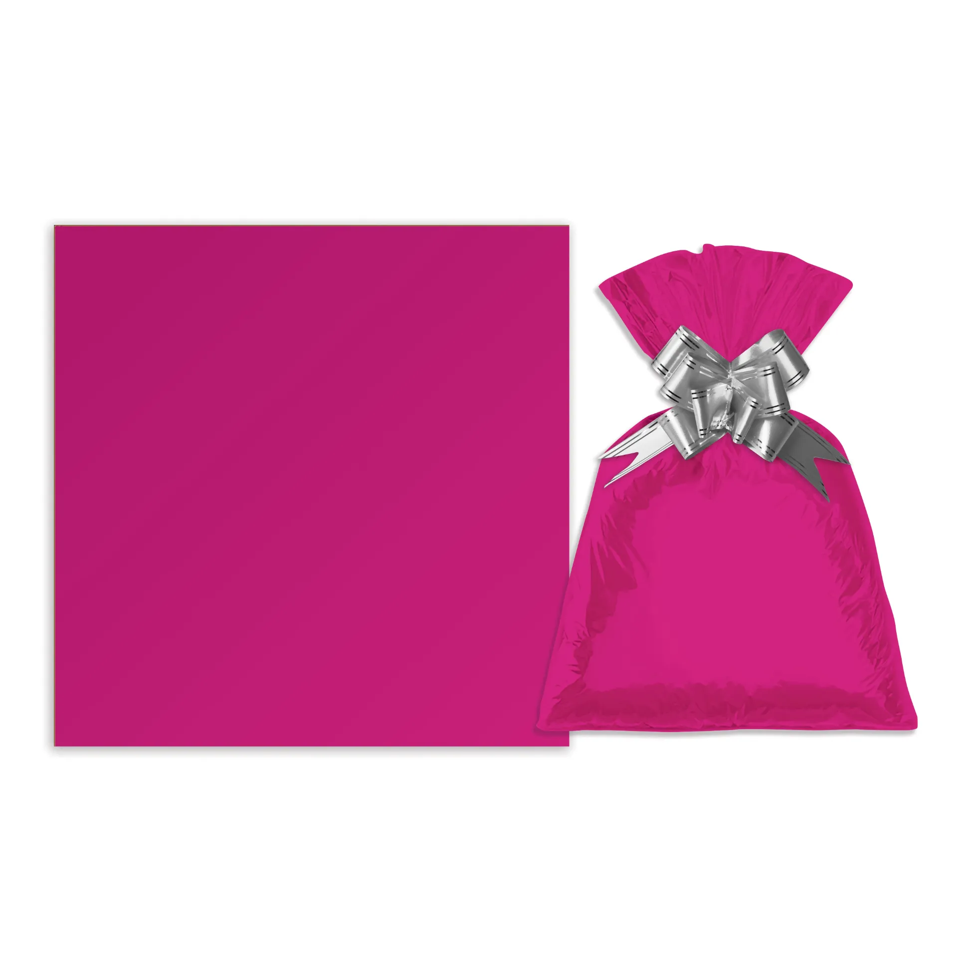Bolsa de regalo metalizado color liso chica PACKx50