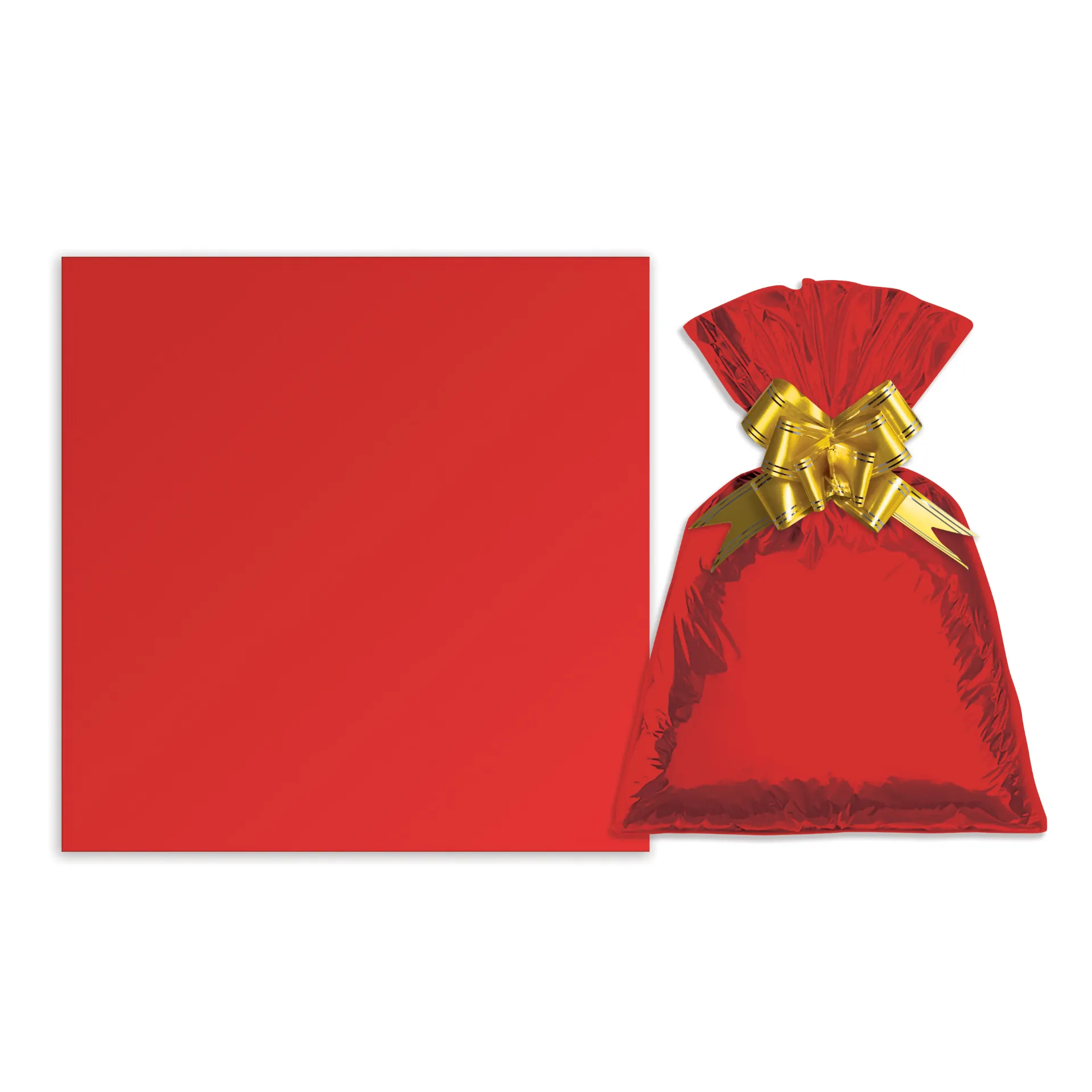 Bolsa de regalo metalizado color liso mediana PACKx50