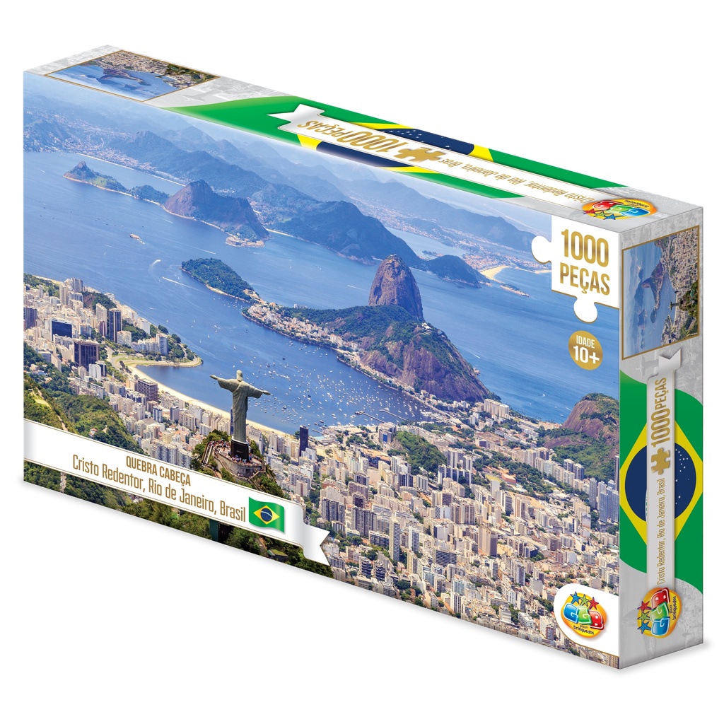 Puzzle de cartón, 1000 piezas, Rio de Janeiro, en caja
